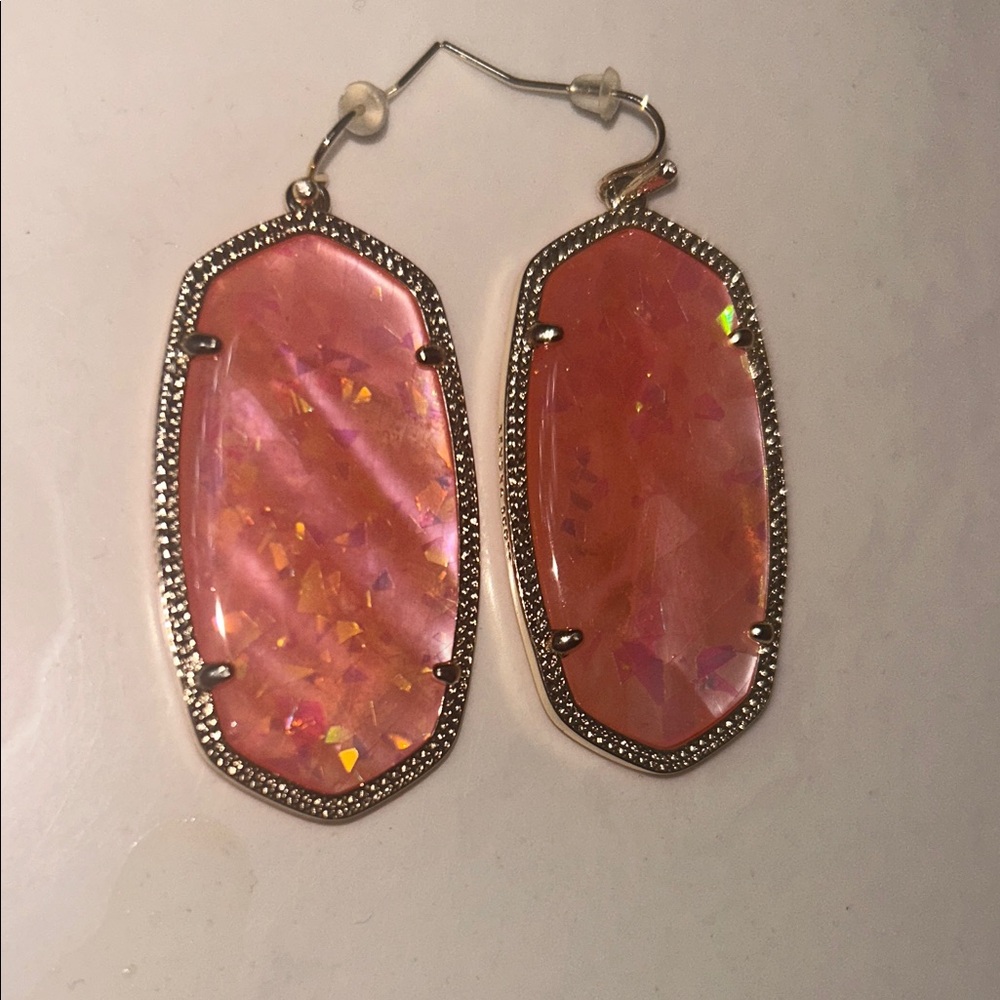 Elegant Pink Dangle Earrings